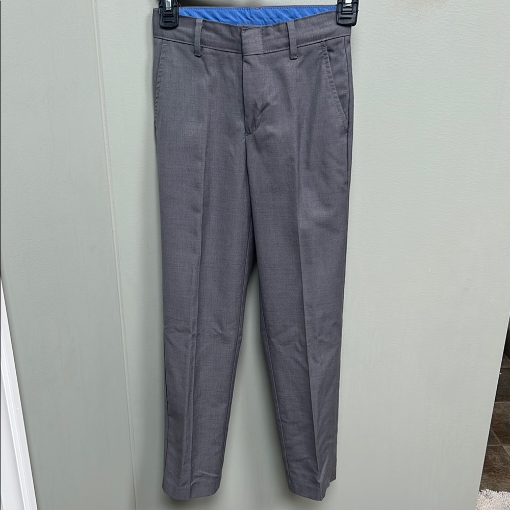 Izod Gray Formal Dress Pants with Flat Front Design